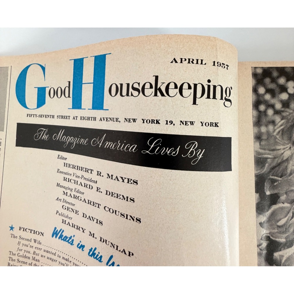 Vintage Good Housekeeping Magazine April 1957 Child Cover Mid Century Ads - Picture 10 of 11